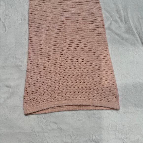 Lauren Manoogian Crocheted Cotton-Blend Midi Dress Petal Peach Pink Size 1 Small - Picture 11 of 16